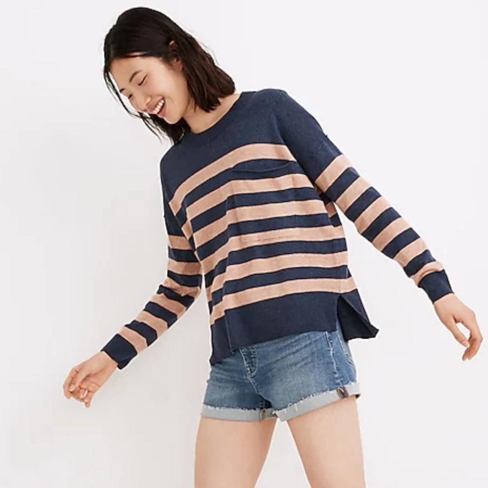 Madewell Light Weight Pocket PullOver Sweater